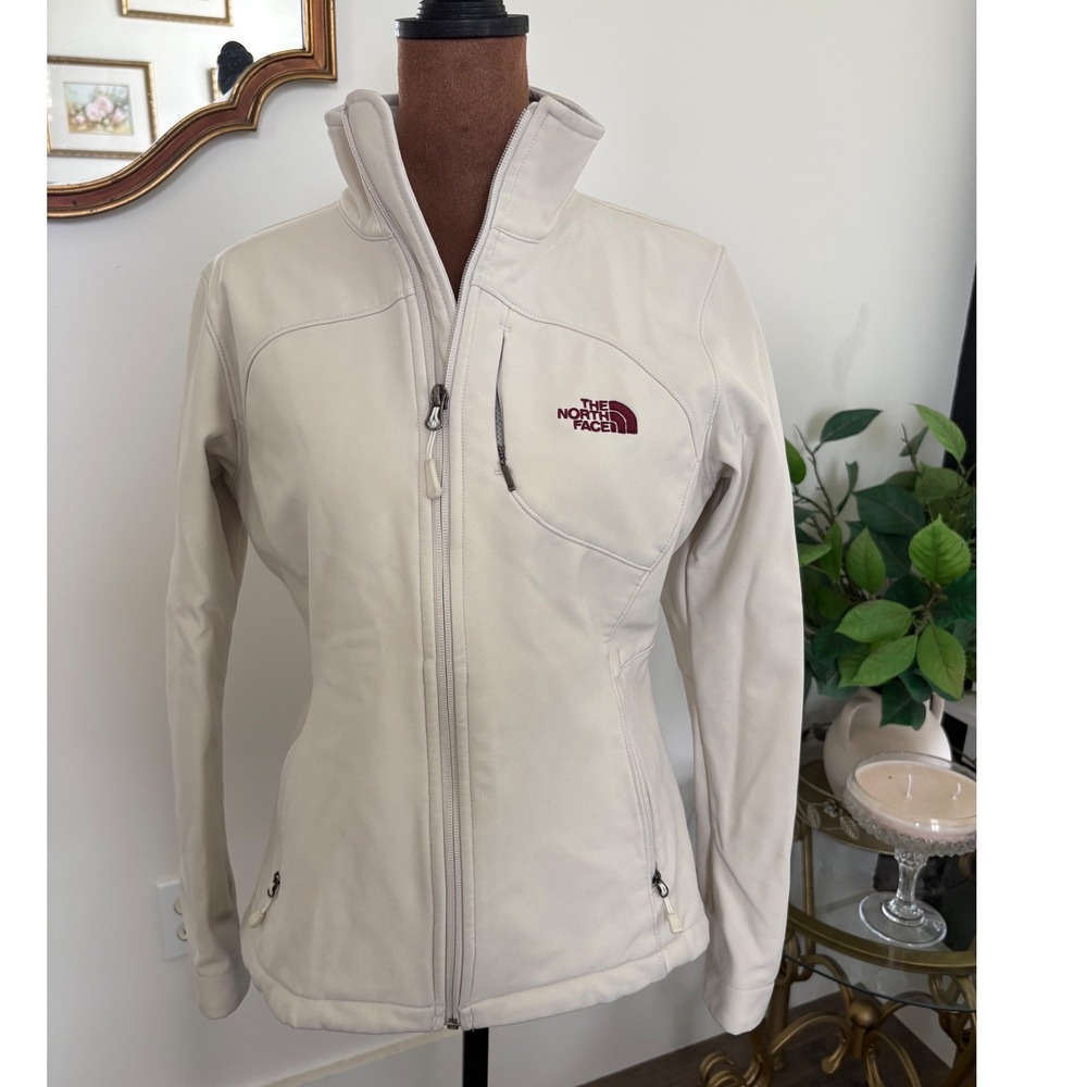 The North Face Apex Bionic Softshell Jacket Full Zip Tan Beige‎ Womens